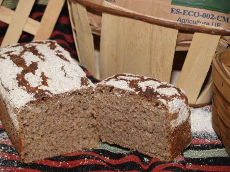 Pan de Centeno elaborado con harina de cultivo ecologico